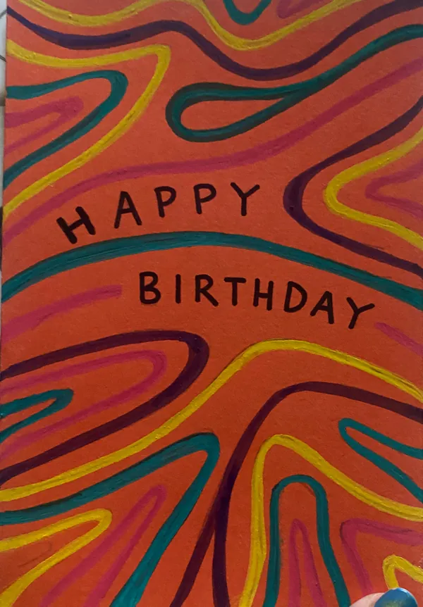 Flowy Birthday Card, Summer 2023