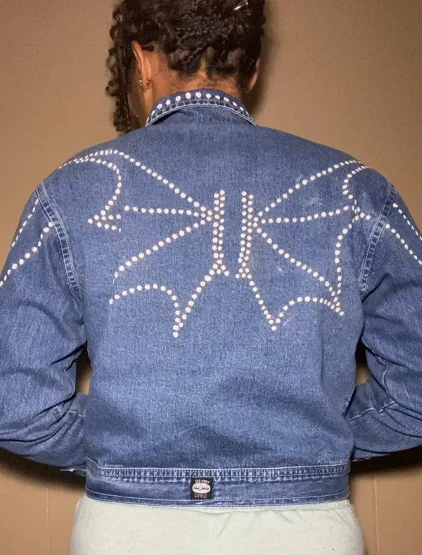 Winged Cropped Jean Jacket, Summer 2022