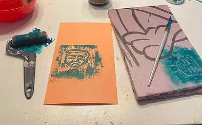 Stamp making from Foamboard, Summer 2024